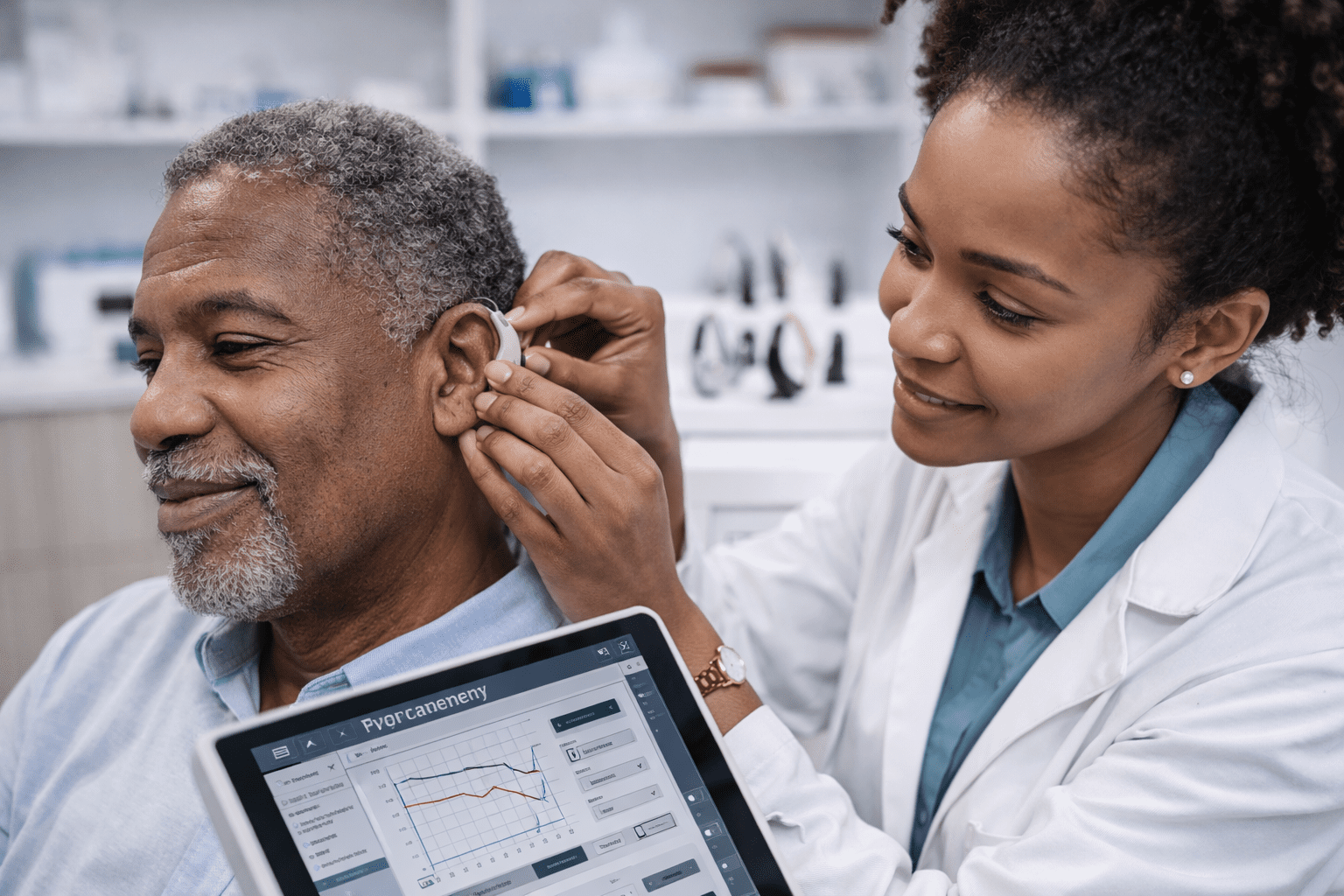 Hearing aids in a restaurant listening situation