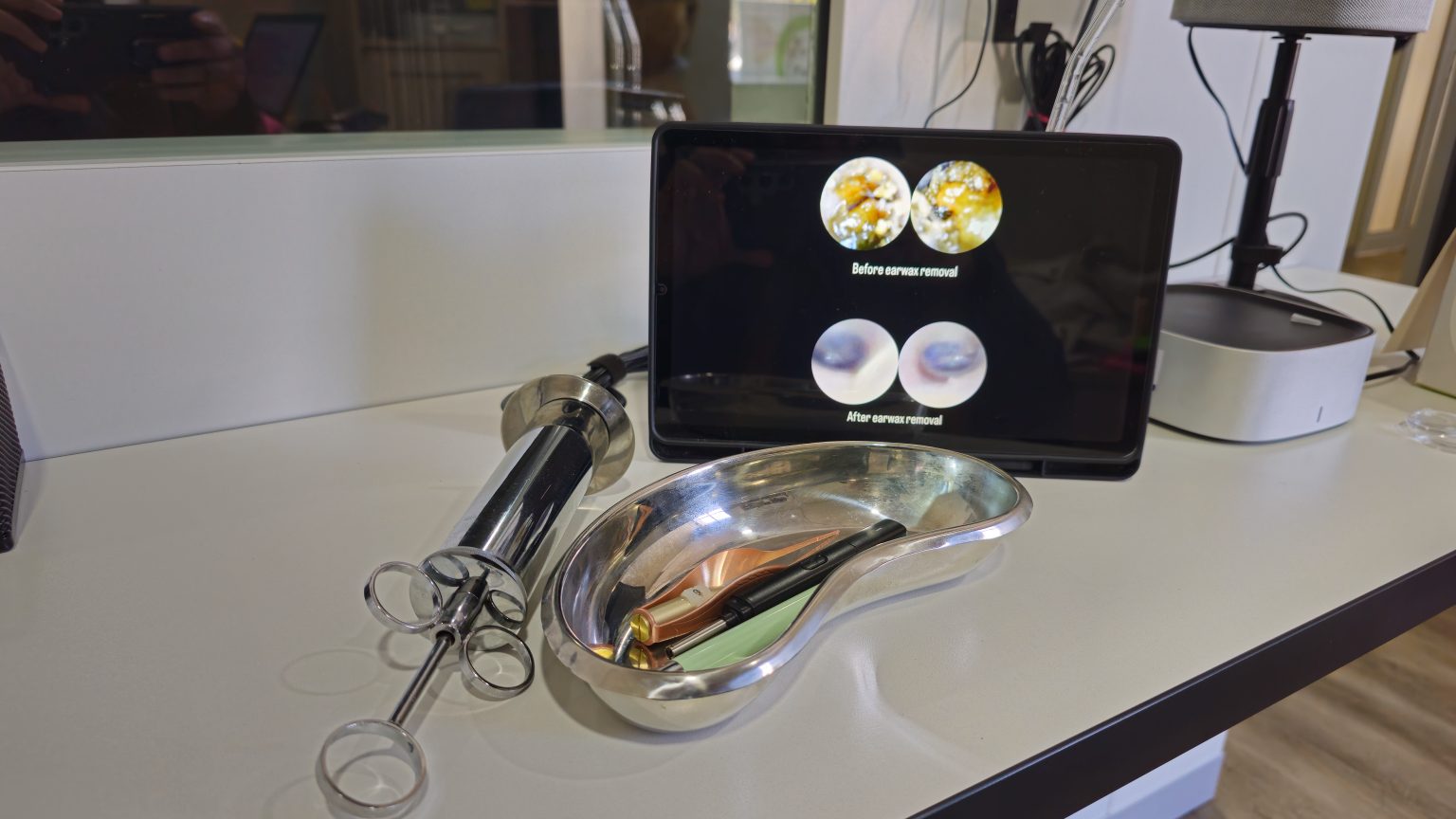 Earwax management equipment used at Ameera Thokan Audiology and Speech Therapy in Bryanston