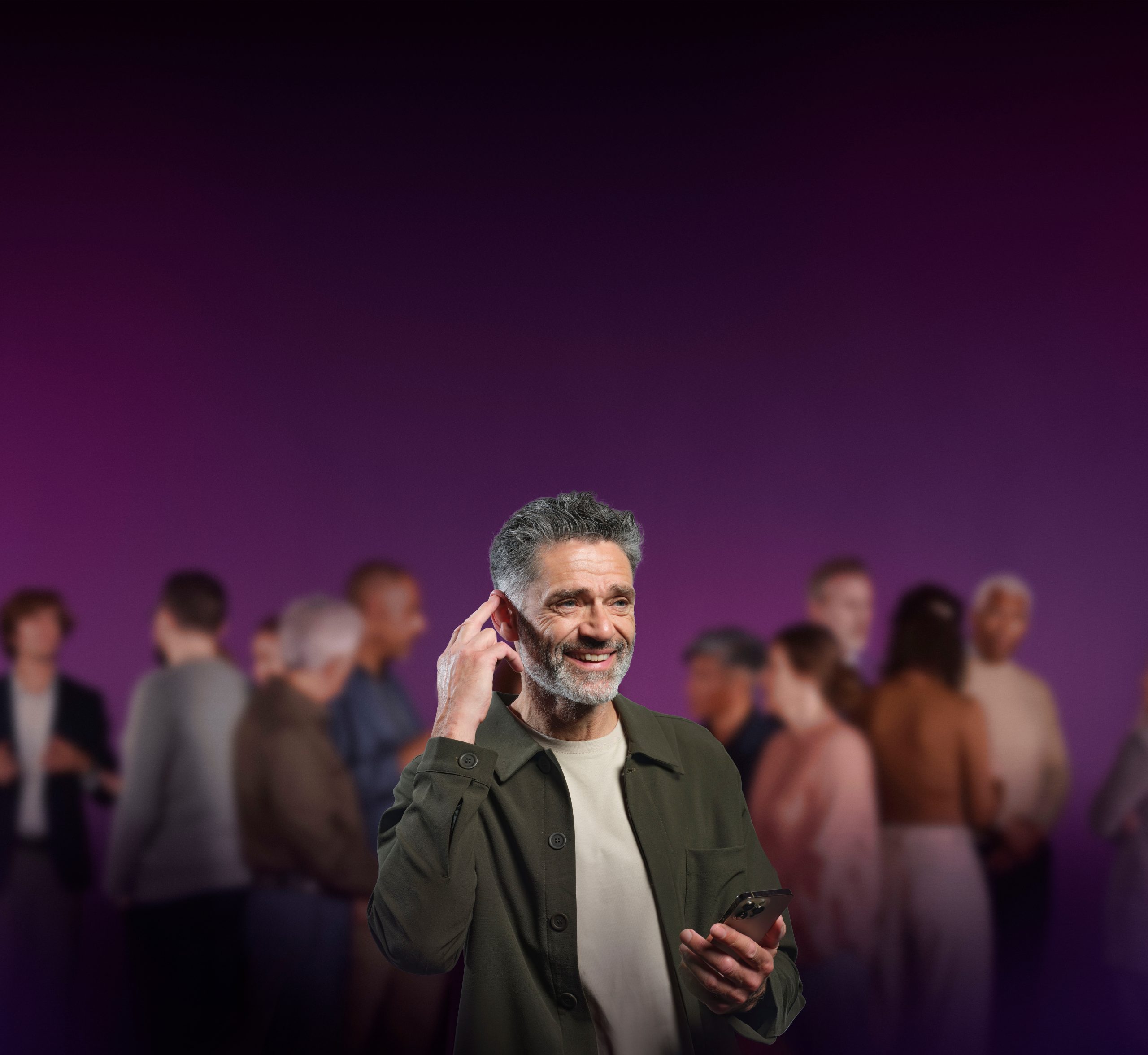 Oticon Intent hearing aids connecting with personal digital devices