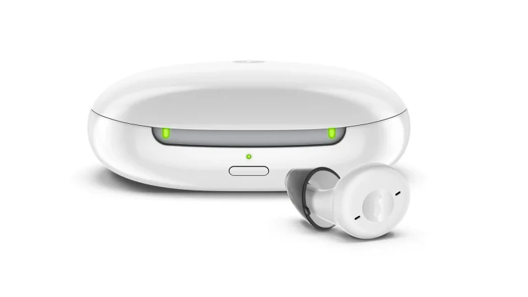 Signia CROS Active IX hearing aid with charger